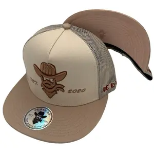 De Rancho TEXAS MAP Hat (Cream) DR042