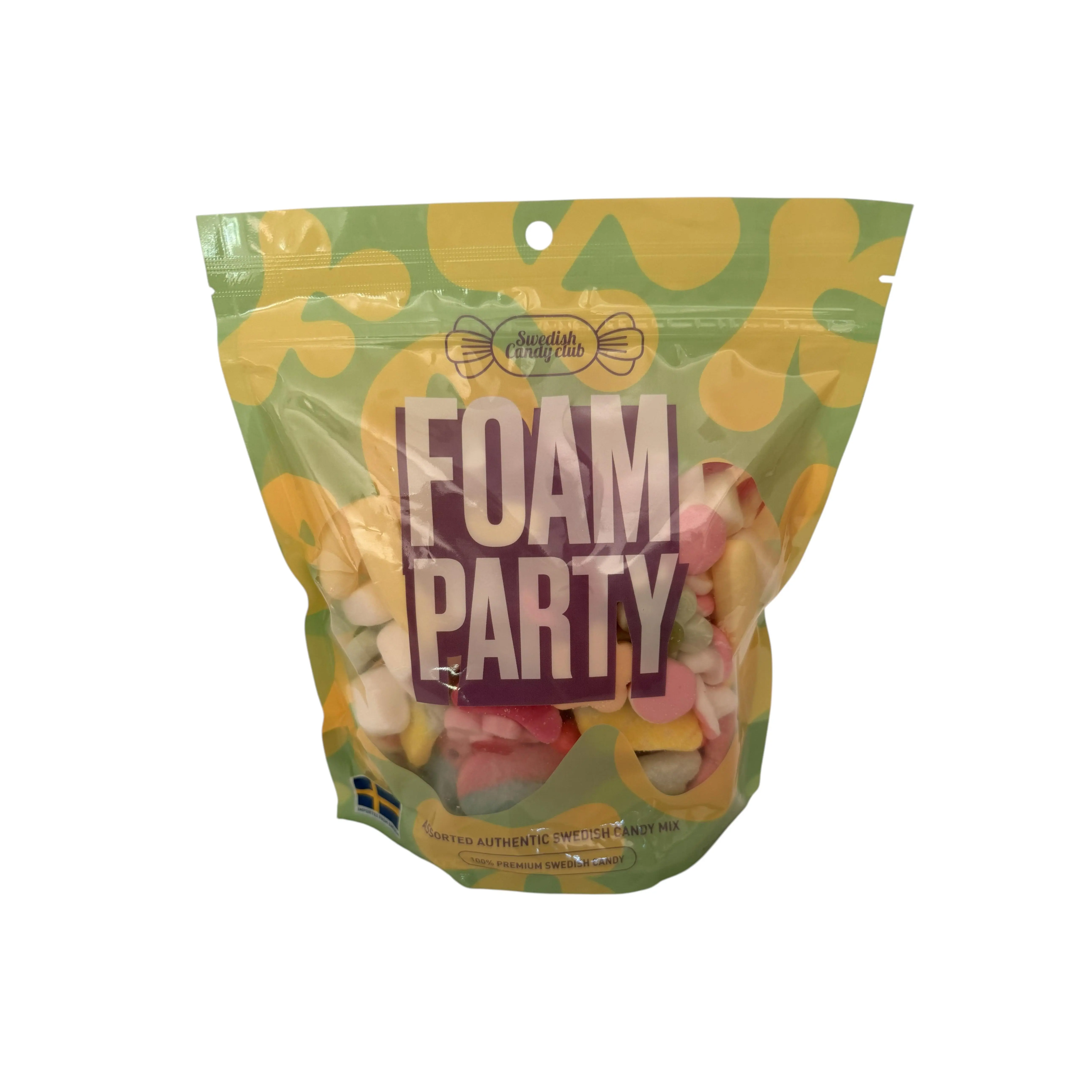 Swedish Candy Club - Foam Party - 1.5 lbs Assorted Authentic Swedish Foam Candies