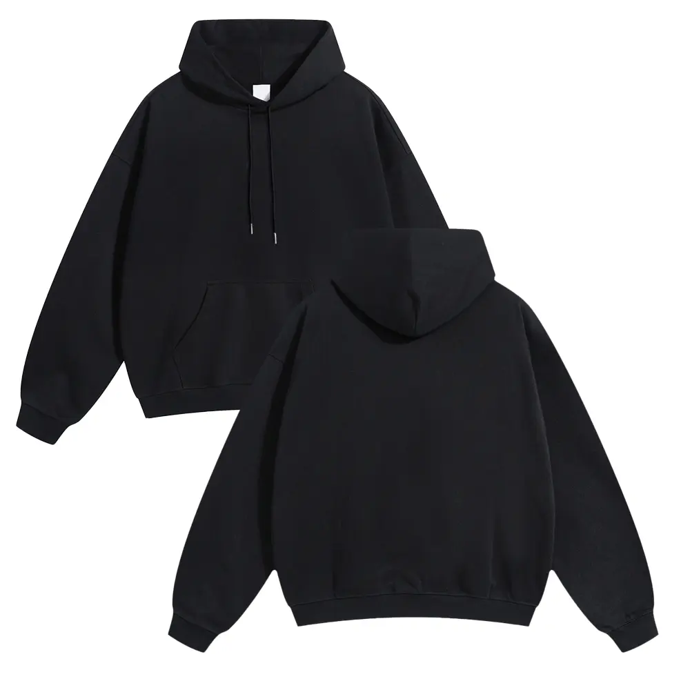 Men's Minimalist Plain Long-Sleeve Solid Color Hoodie - Relaxed Street Style, Cozy Cotton-Polyester Fabric, Versatile T-Shirt-Inspired Sweatshirt, Polyester, Athletic, Dual-Gender Options, Polyester Men's Hoodies, Athletic Men's Hoodies