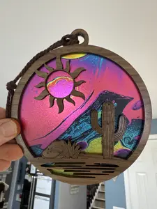 Desert Suncatcher for Sunny Window