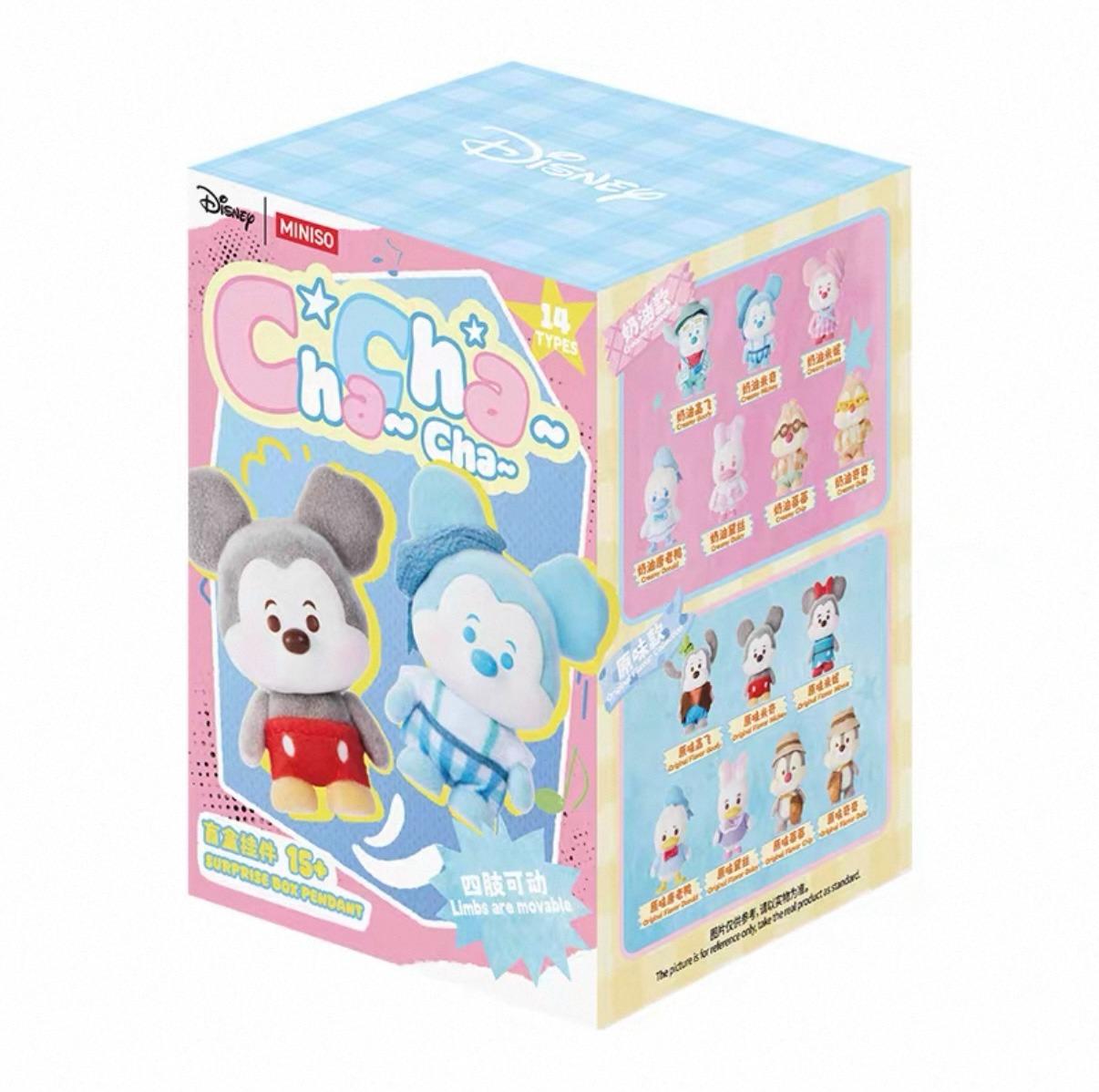 MINISO Disney Mickey Family Cha Cha Series Blind Box Charm - Soft Plush Keychain Bag Accessory For Women, Collectible Gift, Holiday & Holiday Haul