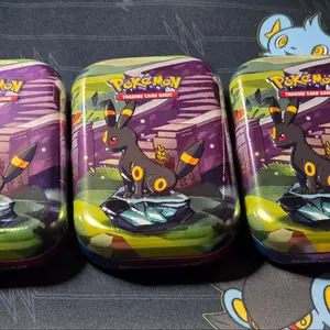 3 Pack Pokemon Scarlet & Violet Prismatic Evolutions SEALED Mini Tins Umbreon