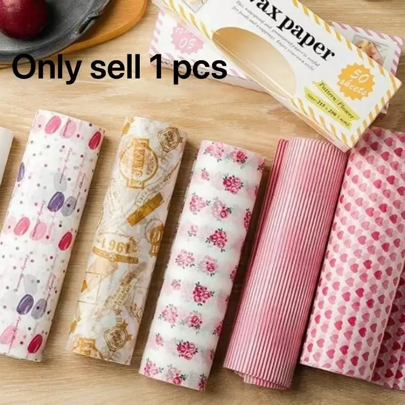 Baking Parchment Paper, 50pcsNon-stick Oil-proof Baking Paper,Baking Utensils, Bakeware for Kitchen, Restaurant,Barbecue,Picnic, Party, Outdoor, Parchment Paper Sheets