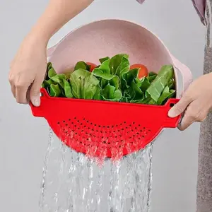 Clip-On Pot Strainer, No More Spills! Drain Pasta, Veggies & Rice Without a Bulky Colander