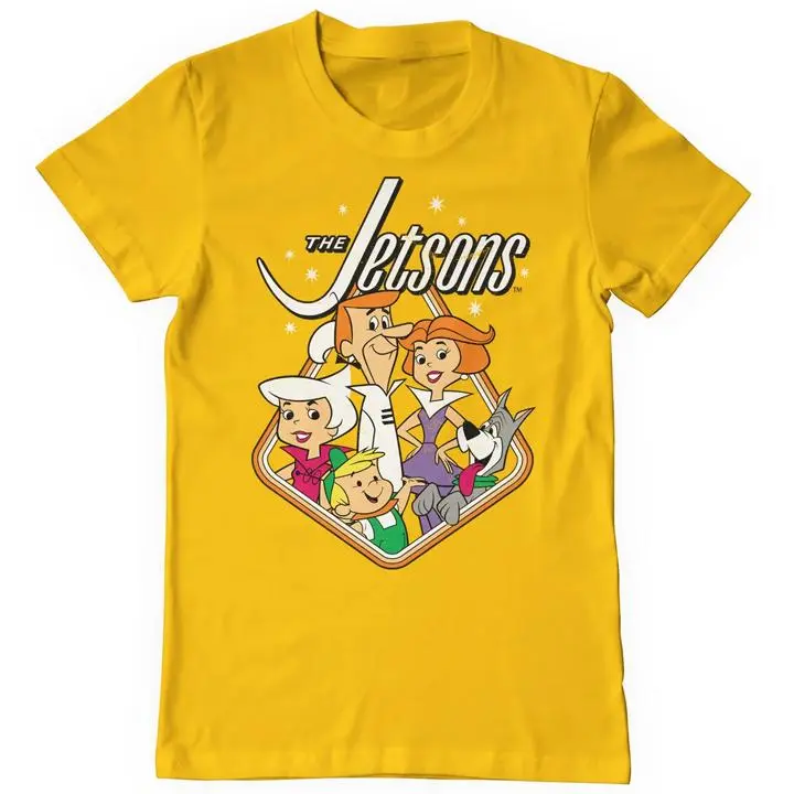The Jetsons Vintage Shirt George Jetson Astro Rosie Robot Graphic Tee Retro Cartoon Streetwear Unisex HY6002