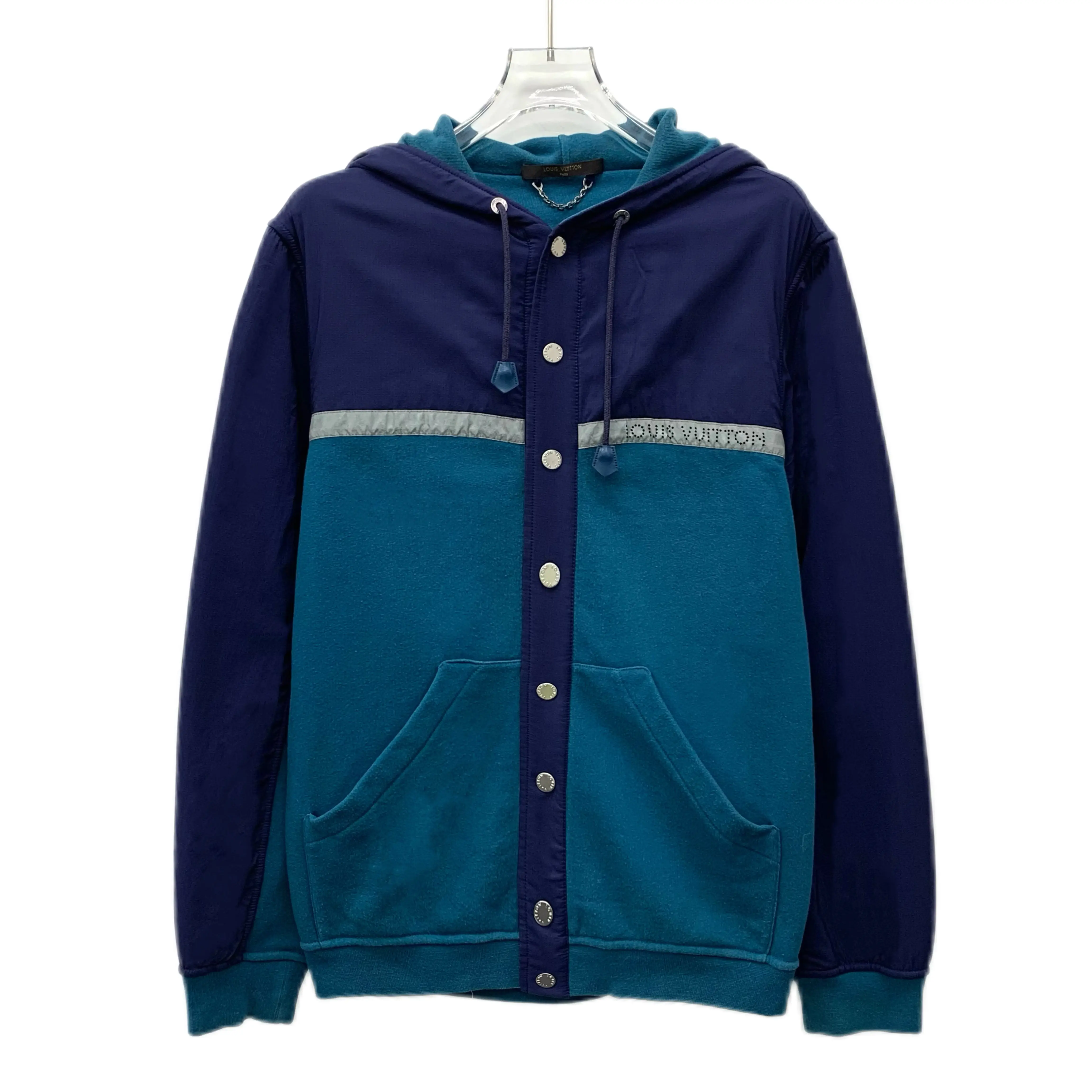 CALUXA- Louis Vuitton Colorblock Cotton Hoodie Jacket Size XS