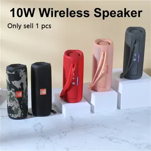 T&G Portable Wireless Multifunctional Desktop Speaker, Rechargeable Waterproof Speaker with LED Light, Bluetooth-compatible Speaker for Home, Outdoor, Travel, Audio