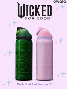 Owala 32oz FreeSip Series — Emerald (Limited Edition): A stainless steel insulated water bottle that seamlessly blends stylish aesthetics with practical functionality. It is also a trendy item specially curated and recommended by Urban Outfitters.