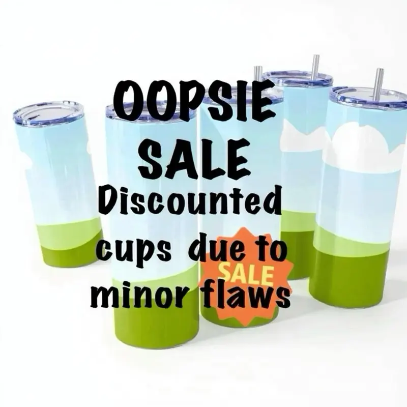 Oopsie Sale Discounted 20oz Straw Handle Insulated Water Bottle - Leakproof BPA-Free, Non-Toxic, Portable, Washable, Reusable Kitchenware Beverage Tumbler with Minor Flaws, Non-Bright Color Travel Bottled Drinkware