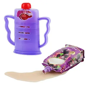 Anti-crush holder with cover, suitable for food bags and juice boxes, prevents mess, adjustable buckle design fits more juice boxes, food safety  Kitchen Kids Portable