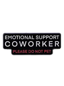 Emotional Support Coworker Lapel Pin,Zinc Alloy Badge, Workplace Self-Parody Style, Funny Accessory for Backpack Decoration