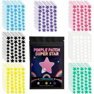 Multi-Color Star Acne Patches, Ultra-Thin Facial Acne Patches, Concealer & Pimple Patches, 280/1120/1680pcs, Single Item
