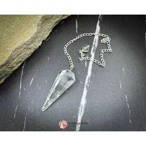 Clear Quartz Crystal Pendulum for Focus, Amplification & Healing
