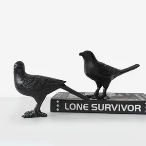 Vintage Cast Iron Bird Ornament, Simple and Elegant TV Cabinet Decor, Living Room Entryway Dining Room Decoration, Home Accent Piece