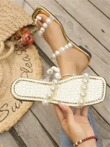 Women's thick-soled wedge sandals, new summer style, fashionable platform waterproof fish-mouth high-heeled beach casual vacation bohemian style sandals