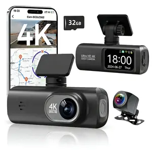 ⚡ Front & Rear 4K Recording + Free 32G WiFi Dash Cam HD Dash Camera | The Dash Cam You Need Right Now🚗 Non-rechargeable, must be used while plugged in. WiFi Dashcam