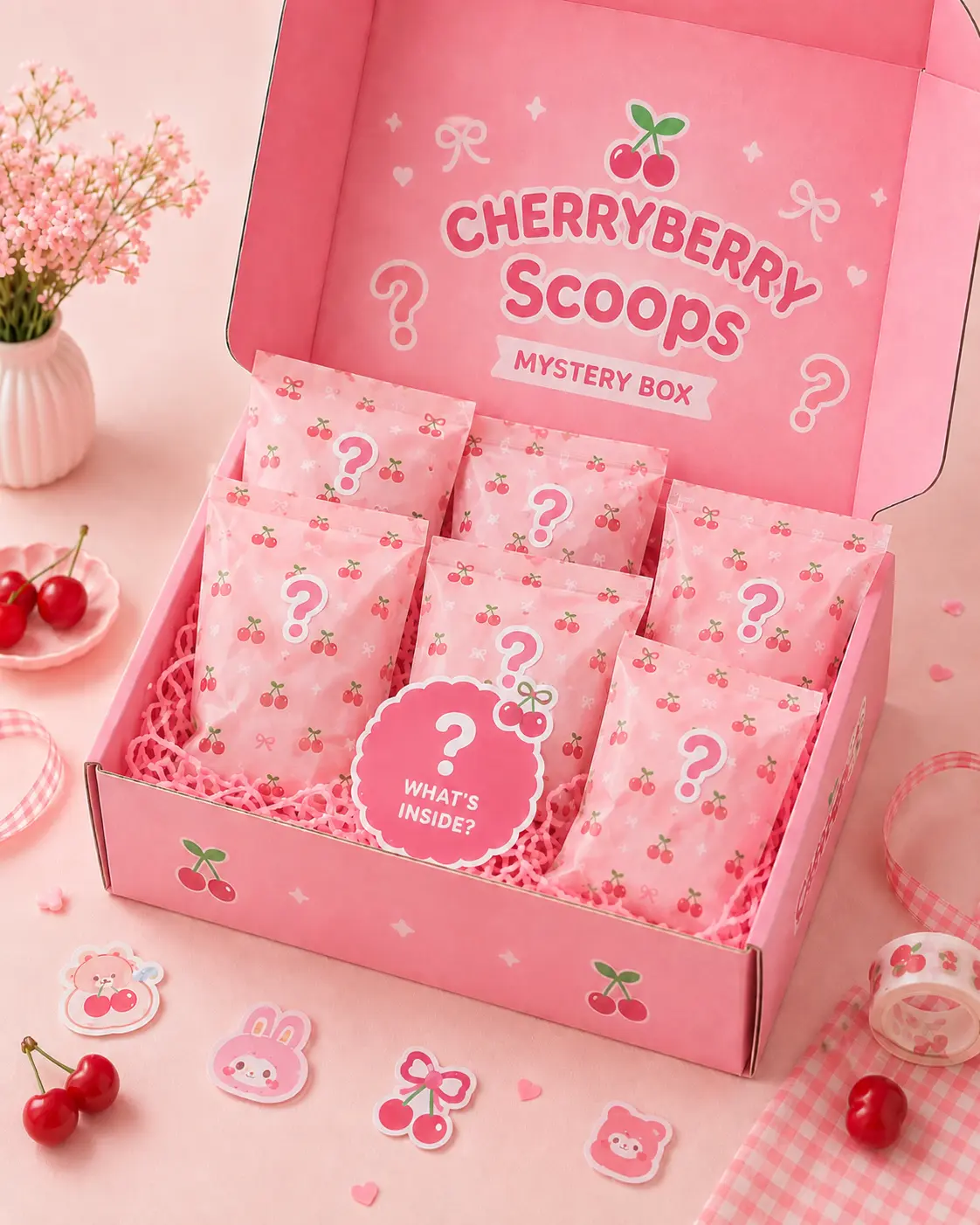 CherryBerry Scoop Box | 2 Scoops + 1 Gacha Surprise