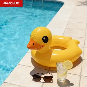 Small Duck Pool Floats, Flamingo Swim Rings, Fun Inflatable Water Toys for Kids & Adults, Durable Floating Devices for Swimming Pools, Pool Floaties, Pool Floaters