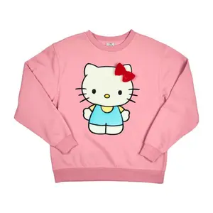 Hello Kitty 3D Bow Oversized Pink Sweatshirt