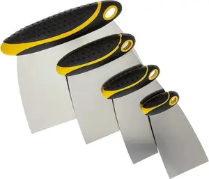 4-Piece Set of Stainless Steel Body Filler and Putty Spreaders / Scraper - 1681