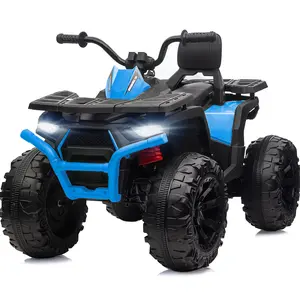 Hikiddo Kids ATV 4-Wheeler with 2 Seater, 24V Ride on Toy for Big Kids , 400W Motor, Bluetooth