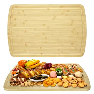 Garvee Extra Large 30 x 20 Inch Wooden Cutting Board for Kitchen – Over the Basin or Stove Top – Deep Juice Groove – Heavy Duty Reversible Wooden Chopping Board – Butcher Block for Meat, Vegetables, Cold Cuts, Serving