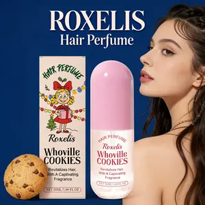 ROXELIS Christmas Cookie Whoville Cookies Hair Perfume Spray, Sweet Cookie Scent, Long-Lasting Fragrance Hair Mist