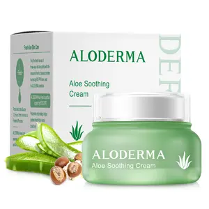 ALODERMA Soothing Face Cream Made with Organic Aloe Vera, Squalane & Vitamin E - Gentle, Non-Irritating Moisturizer for Sensitive, Inflamed & Damaged Skin, 50g