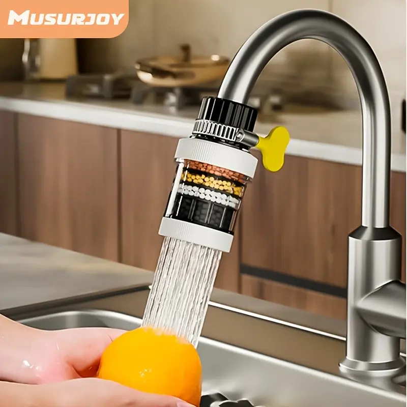 Universal Kitchen Faucet Filter, Water Filter System, Water Filter For Sink Faucet, Detachable Filters, Splash-Proof Detachable Cartridge, Sink Accessories, Improve Water Quality, Summer New Arrival, Filter Replacement