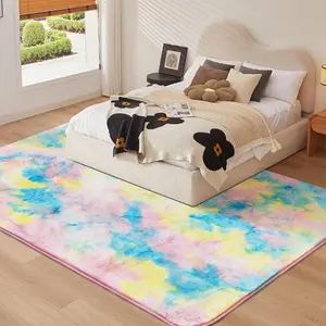 【Deals For You!】Ultra Soft Washable Rug, Indoor Modern Plush Shaggy Rugs,Faux Rabbit Fur Cosy Fuzzy Large Area Rug for Bedroom Living Room Home Decor, Fluffy Carpet for Kids Room, Nursery, Dorm