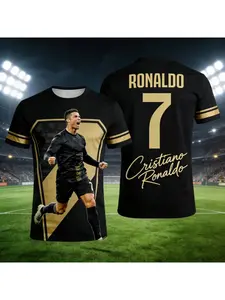 2026 Ronaldo #7 Fan Edition Football Jersey for Adults and Kids Breathable and Comfortable Sporty Style Clothes Soccer Training Shirt for Summer