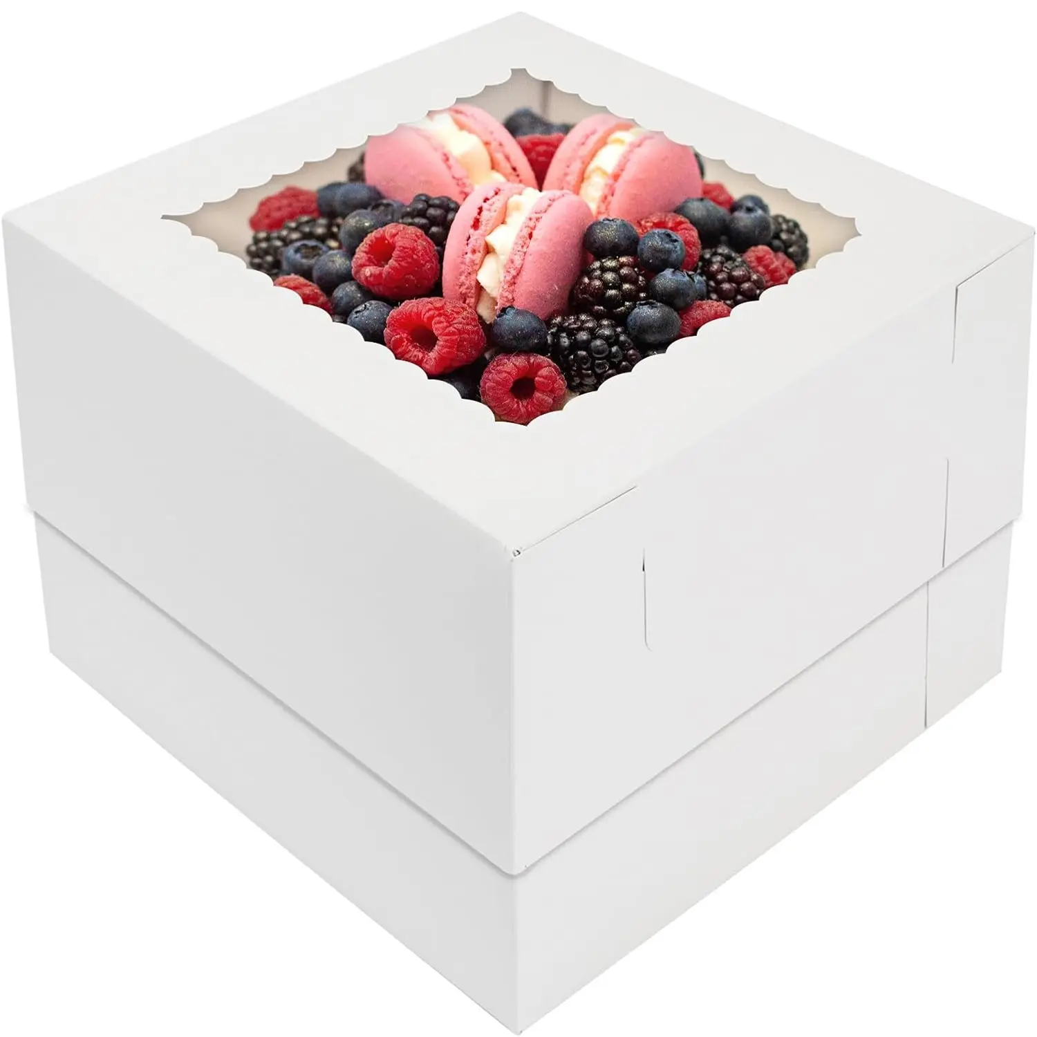 Cake Boxes , Cake Box with Window, White Bakery Boxes, Large Baking Boxes, Cajas Para Pasteles, Cake Boxes for Birthday, Wedding, Party, Business