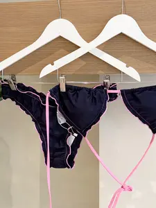 Pink Tide Ruffle Bikini Set