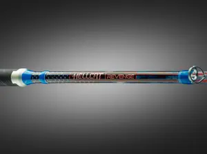 Patriot Hellcat Revenge Rod Series (U.S. Special Edition) | 7'6" Casting and Spinning Fishing Rod | By Catch The Fever - The World's Leading Fishing Rods for Freshwater, Saltwater & for Trophy Fish Size - Industry First Rubber-Silicone Grips