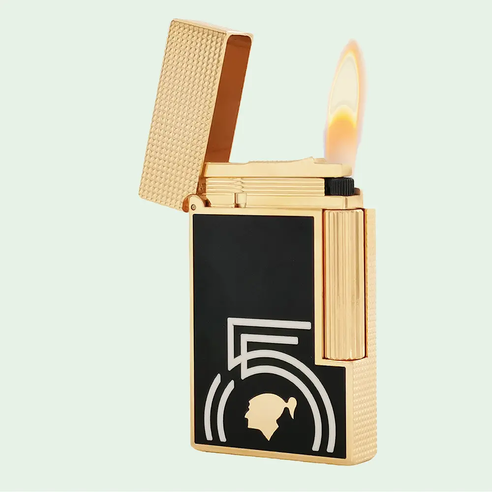 [Lacquer] DPT Cohiba 55th Anniversary Black Lacquer Gold Lighter 135g best gift for him