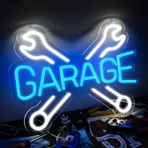 Wrench Design LED Neon Sign, Multipurpose Car Check Neon Light, Novelty Lighting For Car Garage Shop Decor, Wall Decor, Led Neon Lights, Decorative Ambiance Lighting