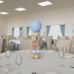 4pc Acrylic Transparent Table Balloon Column Stand, Balloon Arch Frame, Birthday Party Decoration, Wedding Event Supplies (no Balloons Included)