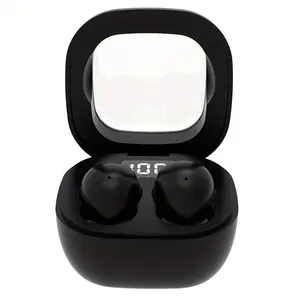 Wireless Earbuds Bluetooth Sweatproof Mini In-Ear with Deep Bass 30H Playtime Comfort Fit for Gym Sleep Rechargeable Lithium Battery Plastic Headset