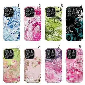 Y2k Kawaii EmO Z0mble Phone Case Phone Case l Pink Black Polka Dot Skull PatternProtective Cover For iPhone 11 12 13 14 15 16 17Pro Max
