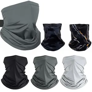 6 Pieces wind Protection warm Neck Gaiter Face Clothing Neck Gaiter Mask Scarf Sunscreen Breathable Bandana Headband, Head Wrap, Great for biking, fishing, climbing, and construction work, Outdoorfun, Headwear  Halloween costumes