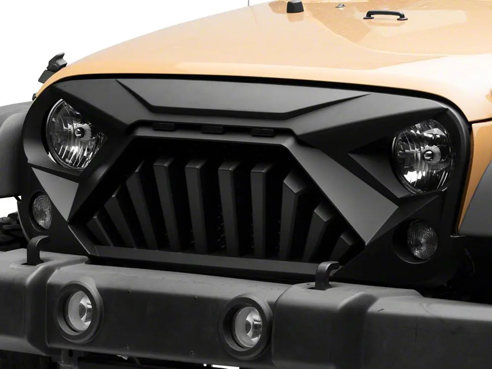 RedRock Ranger Chrome Grille Trim - Vehicle-Specific Automotive Exterior Accessory for 07-18 Jeep Wrangler JK