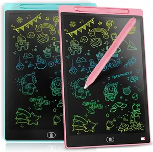 10-Inch LCD Writing Tablet Colorful Doodle Board for Toddlers 3-8 Years Old Girls Boys Educational Toys Gifts Electronic Drawing Pad Pink Blue