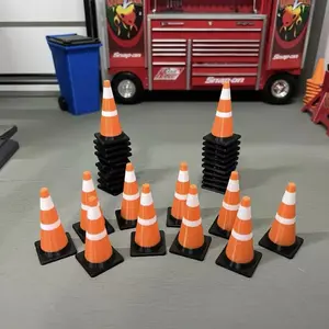 Miniature Traffic Cones – 1/10 Scale – 10 Pack – 2” Tall – Perfect for RC Tracks, Dioramas & More!