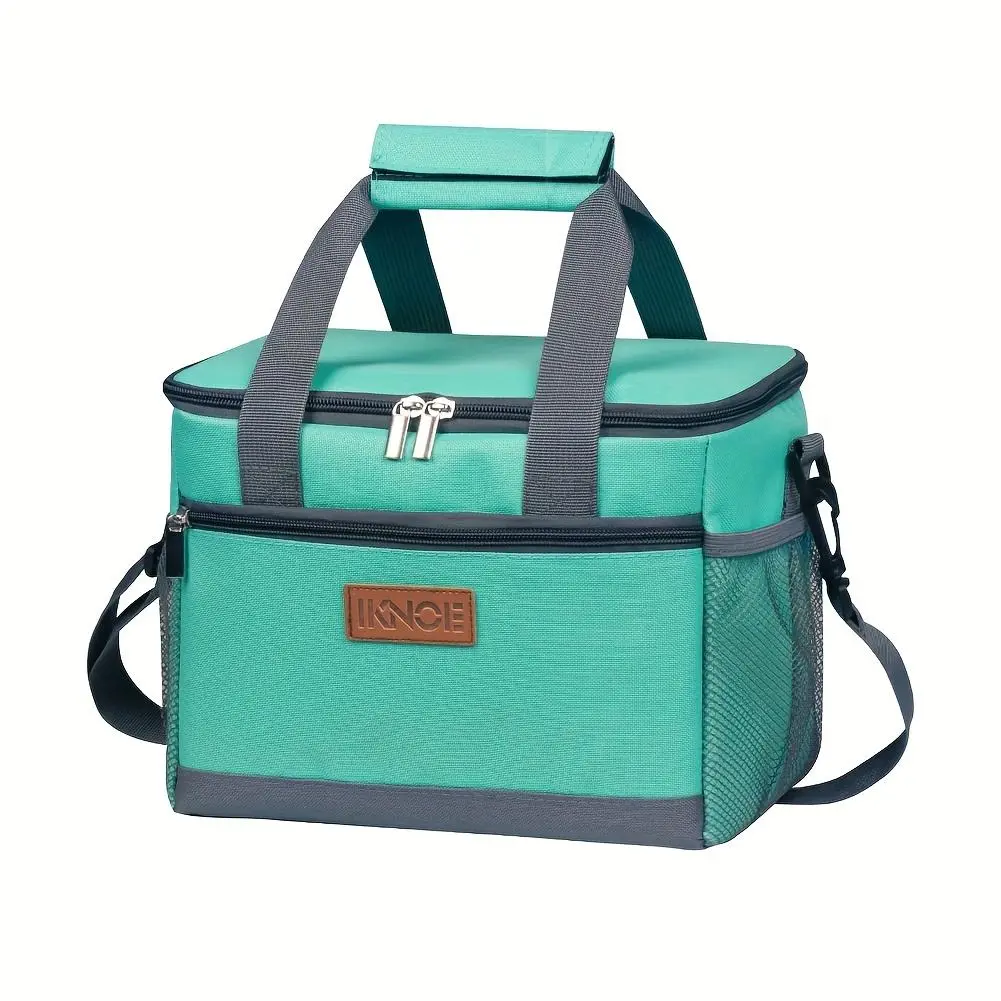 Large Capacity Insulated Lunch Bag, Oxford Cloth Lunch Box Storage Bag, Insulated Bag for Outdoor Camping Picnic, Thermal Bag, Insulated Lunchbox Cooler, Durable Insulated Bag