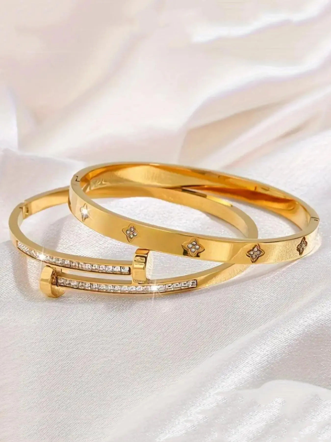 Fashionable Stainless Steel Bangle for Women & Men, Elegant Versatile Jewelry as a Gift, Classic Accessories for Daily Wear, Elegant Minimalist Bangle, Elegant Jewelry Bracelet