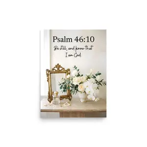 Psalm 46:10 Christian Wall Art Poster