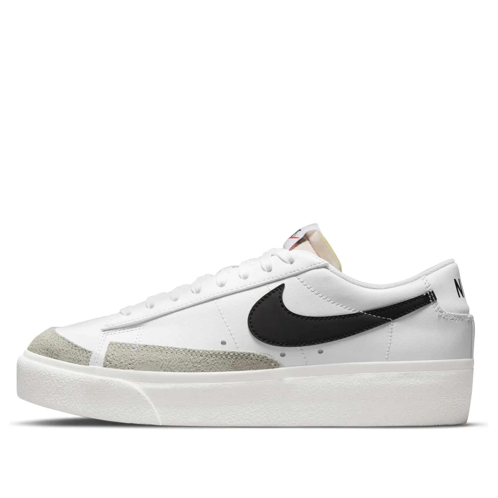 Women's Nike Blazer Low Platform 'White Black' DJ0292-101 Basketball Sneaker Trainer