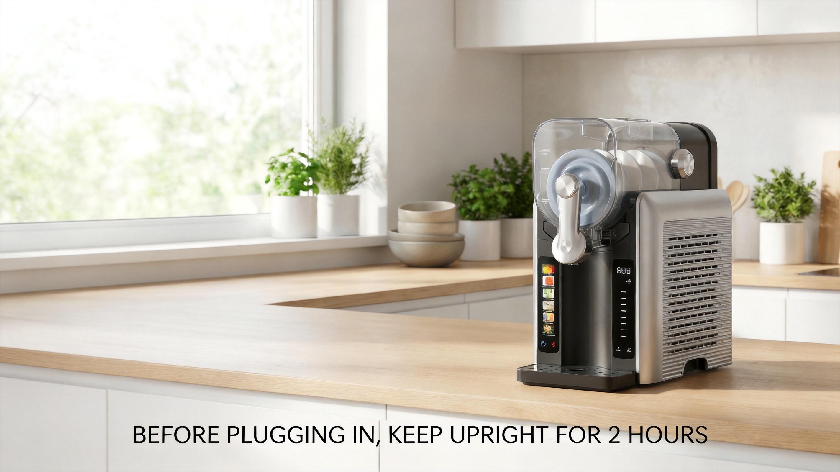 Compact Dual-Function Slushie Machine for Home - No Ice Needed Frozen Drink Maker with 6 Preset Modes, Adjustable Hardness, Automatic Cleaning, 1-Touch Dispensing, High Yield, Outdoor Party Use, Ice Cream Capability, Smart Presets, Countertop Design