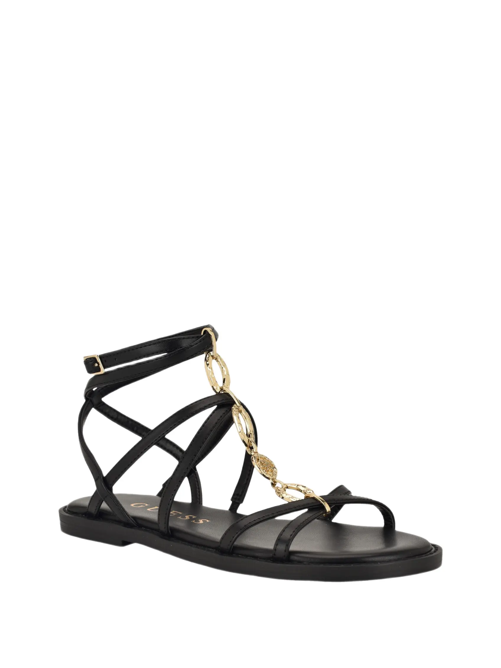 GUESS Female Grunge faux leather sandals