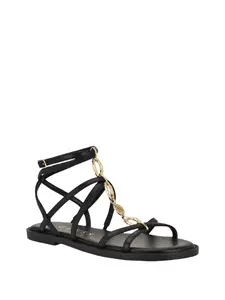 GUESS Female Grunge faux leather sandals